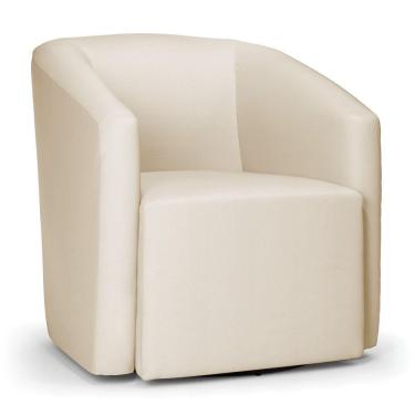 Imagem de Poltrona Stella Max Corino Bege Base Giratória - D'rossi