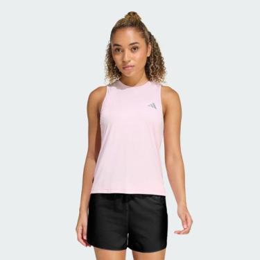 Imagem de Regata Adidas Run Ess Tank Feminina Rosa, M