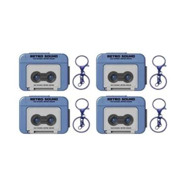 Imagem de Caixa De Música Retrô Infantil Com Pingente, Mini Gravador De Fita Gra