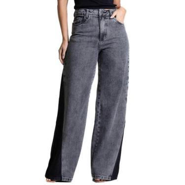 Imagem de Calça Jeans Sawary Wide Leg - 282300 - Preto 42, Preto, 42