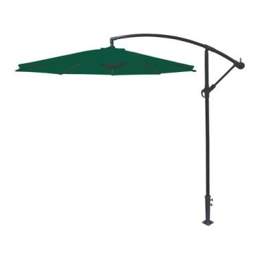 Imagem de Ombrelone Lateral Tramontina em aço e Poliéster Verde sem Base 2,7m, V