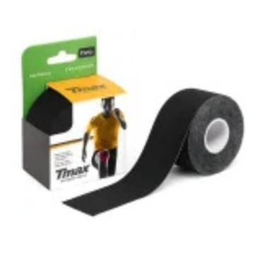 Imagem de Fita Bandagem Kinesiology Tape Elástica Adesiva Tmax Preto - Bioland