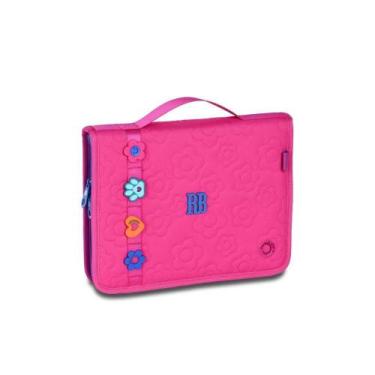 Imagem de Estojo Escolar Fichário 96 Pens Flower Rosa Rebecca - Rebecca Bonbom