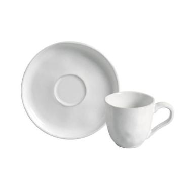 Imagem de Conjunto com 6 Xícaras de Café com Pires Bio New White 120ml - Porto B