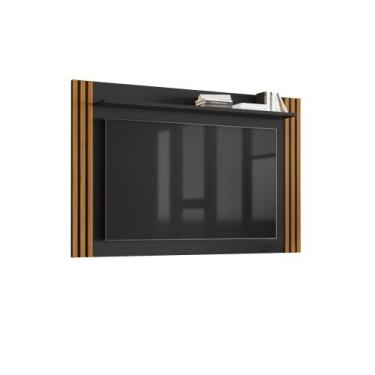 Imagem de Painel para Tv até 65" NT1375 Ripado Notável Móveis, Preto Tx/Freijó T