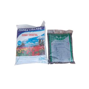 Imagem de Kit Pedra Grande Terra Adubada 5kg + Húmus de Minhoca 3kg - Plantas - Horta - Vasos - Composto - Substrato