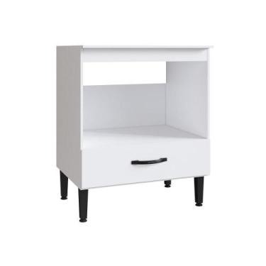Imagem de Balcão Cooktop Light 1 Porta e Espaço para Forno - IRM, BRANCO