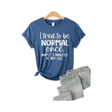 Imagem de Camiseta Modal Multicolorida Feminina De Manga Curta, Roupas Casuais E