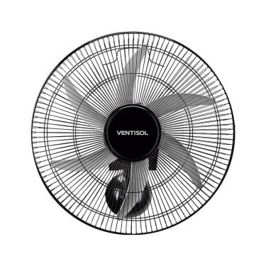 Imagem de Ventilador de Parede Ventisol Steel Comercial 50cm, Ajuste Fino de Velocidade, 6 Pás, Preto, Bivolt