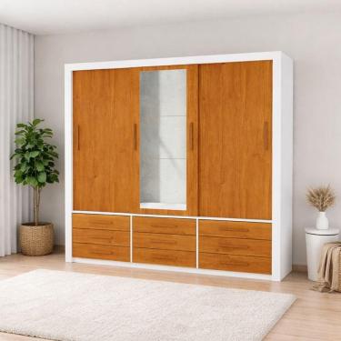 Imagem de Guarda Roupa Espelho 3 Portas 9 Gavetas Imperium -grand Line