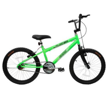 Imagem de Bicicleta Cairu MTB REB Cross Flash Boy Aro 20, Verde neon