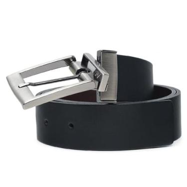 Imagem de Cinto de Couro Masculino Dupla Face Preto/Cafe 0106 - Madok, 110