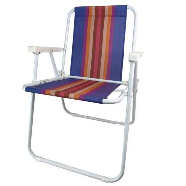Imagem de Cadeira de Praia Dobravel Piscina Jardim Quintal Varanda Acampamento Camping Pesca Lazer