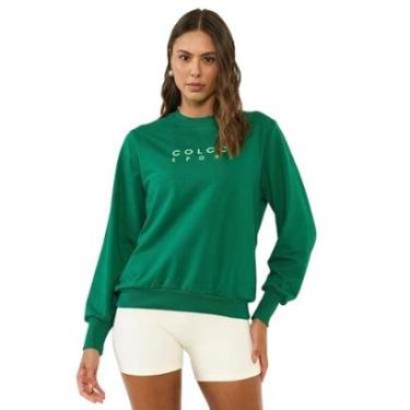 Imagem de Moletom Colcci Comfort Fit Verde Feminino-Feminino