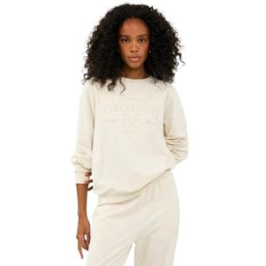 Imagem de Moletom Colcci Comfort Com Estampa Off Natural Feminino-Feminino