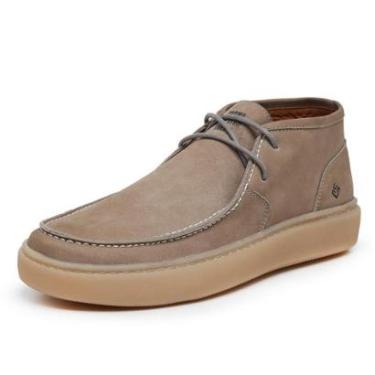 Imagem de Sapatênis Masculino Tênis Bota Casual Couro Legitimo Conforto Leve-Masculino