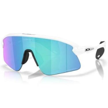 Imagem de Óculos de Sol Oakley Stunt Devil Matte White Prizm Sapphire-Masculino