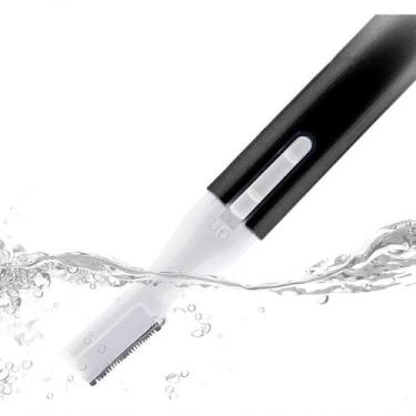 Imagem de Máquina Depilador Aparador Pelos Orelha Nariz Sobrancelha Caneta Preta