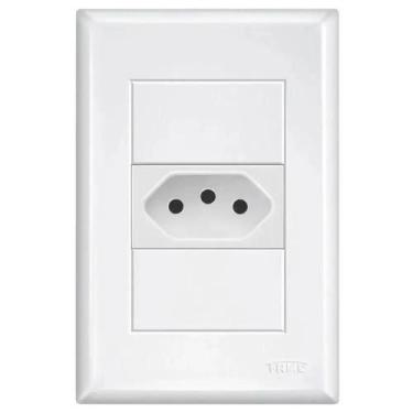 Imagem de Tomada 2p+t 10a 250 Volts Com Placa 4x2 Evidence - 10237424 - Fame - F