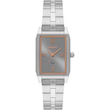 Imagem de Relógio Orient Feminino Ref: Lbss0095 G3sx Retangular Prateado