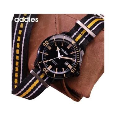 Imagem de Relógio Analógico Esportivo Masculino À Prova D'água 50m ADDIES Com Ca