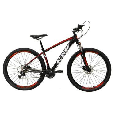 Imagem de Bicicleta Aro 29 Ksw Xlt 27v Freio Hidráulico K7 Garfo com Trava - Pre