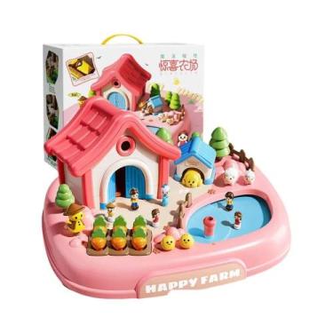 Imagem de Brinquedo De Casa De Bonecas Magnética De 20CM Para Crianças a Partir 
