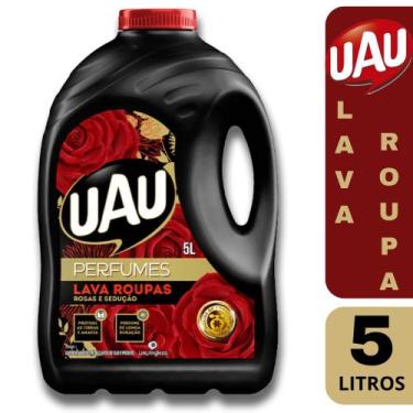 Imagem de Lava Roupas Líquido Uau Perfumes Rosas E Sedução 5 Lts