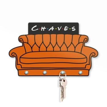 Imagem de Porta Chaves Friends Sofá 20x13 Cm - Geek Marketplace