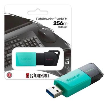 Imagem de Pen Drive Kingston Datatraveler Exódia M 256Gb USB 3.2 DTXM256GB 5700
