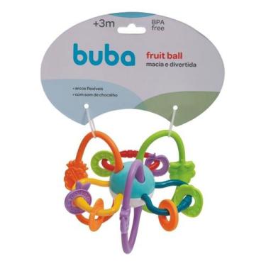 Imagem de Chocalho Fruit Ball Brinquedo para Bebê Criança Material Macio Segura 