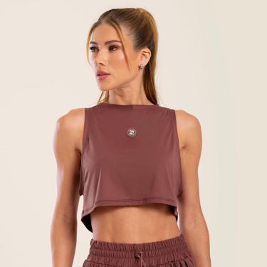 Imagem de Cropped Cavado Vivid Tecido Geladinho Donna Carioca-Feminino