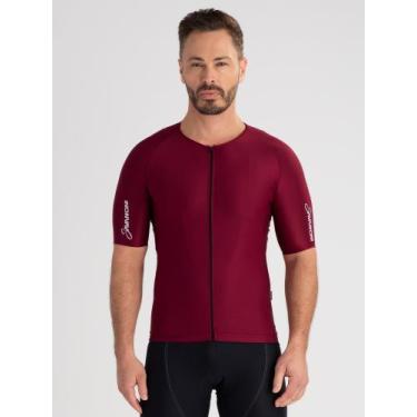 Imagem de Camisa Ciclismo Masculina Fit Pro Bordô Savancini (4110), G
