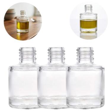 Imagem de 3 Frascos Decorativo Mini Recipiente Transparente 8ml - Freecom