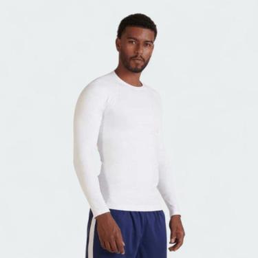 Imagem de Camiseta Térmica Lupo Run Manga Longa com Compressão Masculina, M, Bra