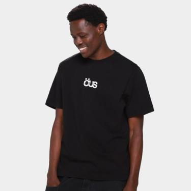 Imagem de Camiseta Öus Logo Masculina, Preto, M