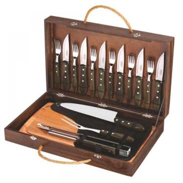 Imagem de Kit para Churrasco 17 Peças Polywood - TRAMONTINA CUTELARIA