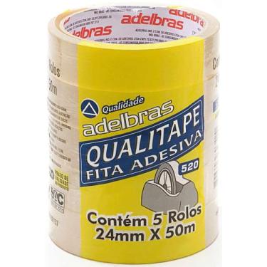 Imagem de Fita  Adesiva Durex Transparente 24MMX50M Adelbras PCT 05UN