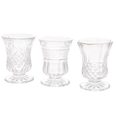 Imagem de Kit 3 Taças p/Licor em Vidro Sortida Transparente 55ml Lyor