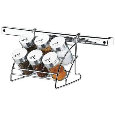 Imagem de Porta Condimentos Inox 7 Peças Brinox  - Top Pratic 2200/116