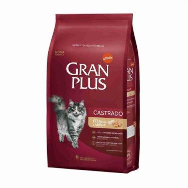 Imagem de Ração GRAN PLUS Gatos Adultos Castrados Frango e Arroz 1Kg - Gran Plus
