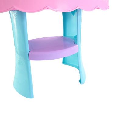 Imagem de Penteadeira Infantil com Acessórios Salão de Beleza Espelho Secador Adesivos Well Kids