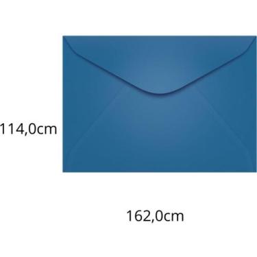 Imagem de Envelope Carta Colorido 114X162 AZ. Royal Grecia 80G PCT.C/100 - SCRIT