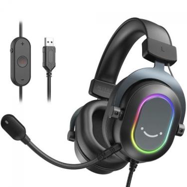 Imagem de Headset Gamer Fifine H6, 7.1 Surround, Drivers de 50mm, RGB, USB, Blac