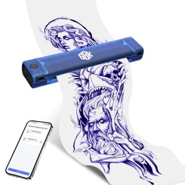 Imagem de Impressora térmica sem fio Bluetooth GBK para stencil de tatuagem
