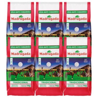 Imagem de Kit 6 Erva-mate Chimarrão Madrugada Tradicional 1kg Sem Glúten