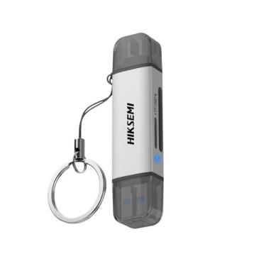 Imagem de Leitor De Cartão SD e Micro SD Hiksemi CR01 USB/USB-C - HS-HUB-CR01