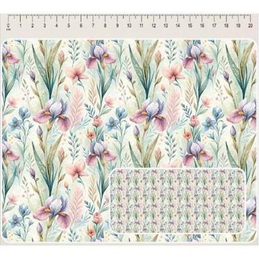 Imagem de Tecido tricoline digital Coleção Floricultura Iris 50 x 150 cm - Ferna