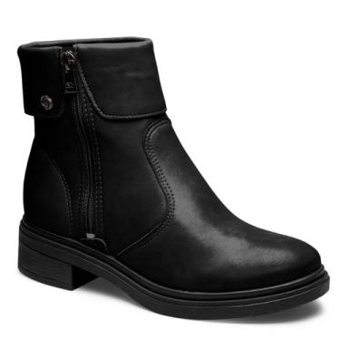 Imagem de Bota Feminina Dakota Salto Bloco Cano Curto D2552 Cor:PretoTamanho:34,