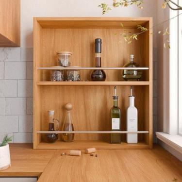 Imagem de Porta Tempero para Cozinha 100% MDF Marrom/Cinamomo - MGM Móveis